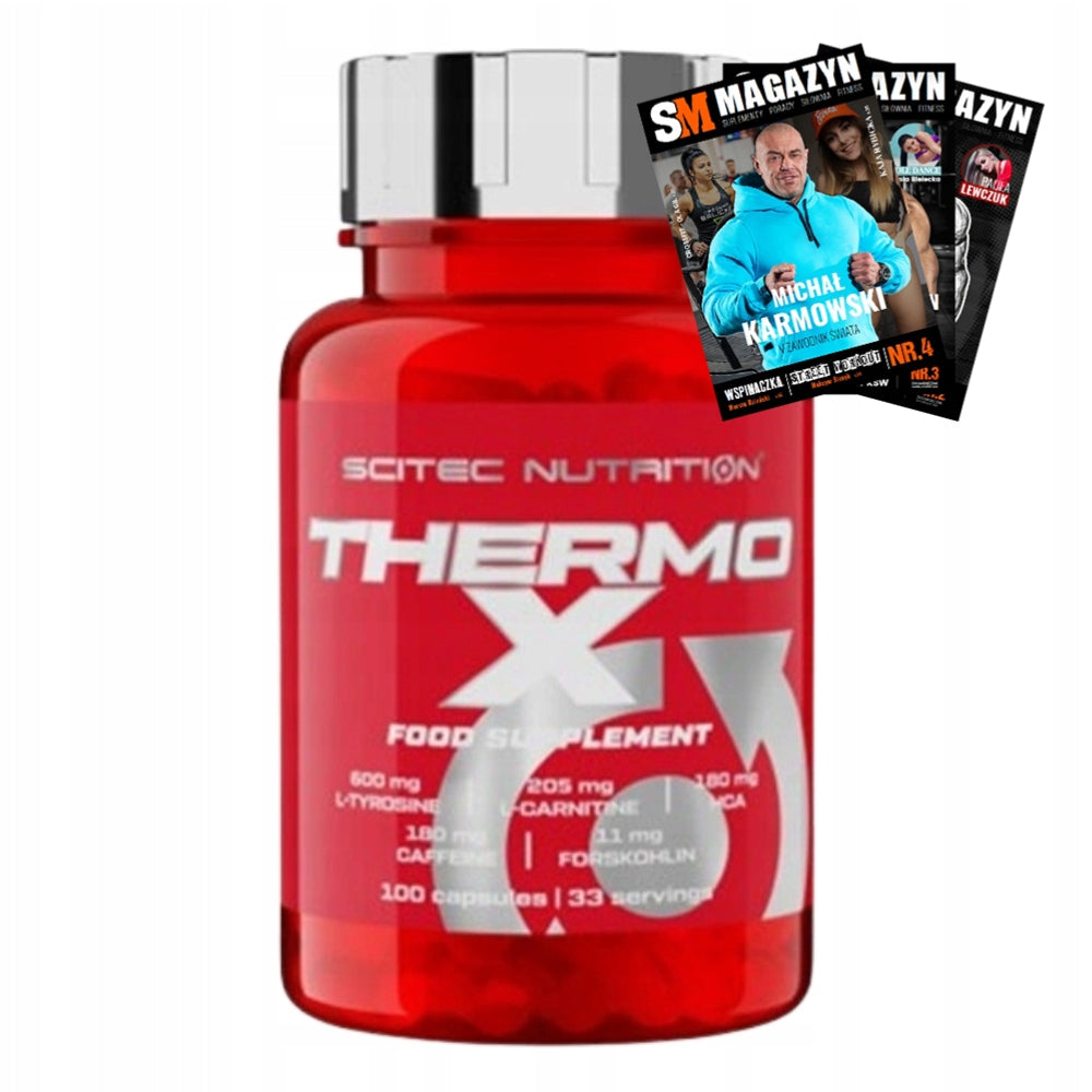 SCITEC THERMO X 100caps BURNER FAT BURNERS FOR SLIMMING METABOLISM