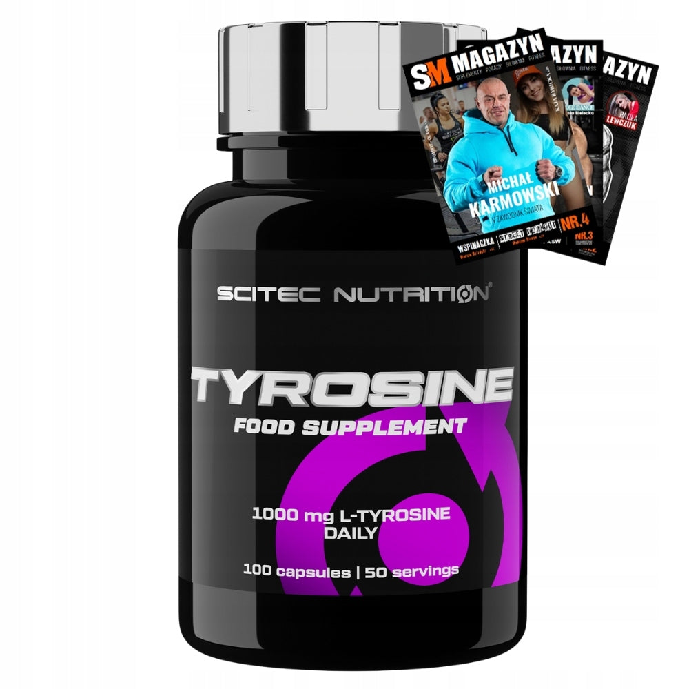 SCITEC TYROSINE 100 caps AMINO ACID FOR MUSCLE AND STRESS EAA REGENERATION