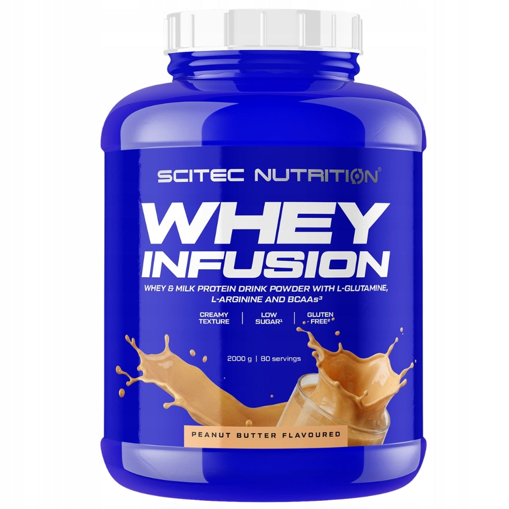 SCITEC WHEY INFUSION 2000 g EAA PROTEIN SUPPLEMENT BCAA WPC STRENGTH Expiration date at least six months from the date of purchase