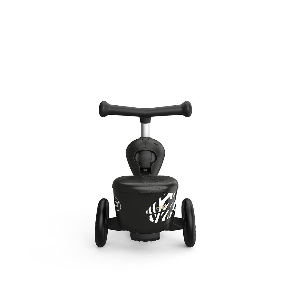 SCOOT AND RIDE HIGHWAYKICK 1 LIFESTYLE SCOOTER RIDER 2IN1 ZEBRA Color black