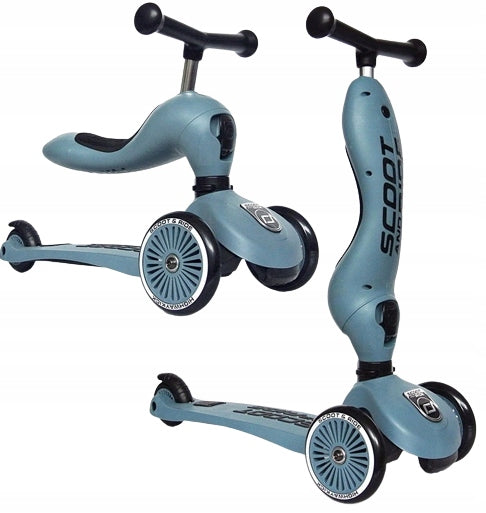 Paspirtukas - triratukas Scoot & Ride 2in1, mėlynas