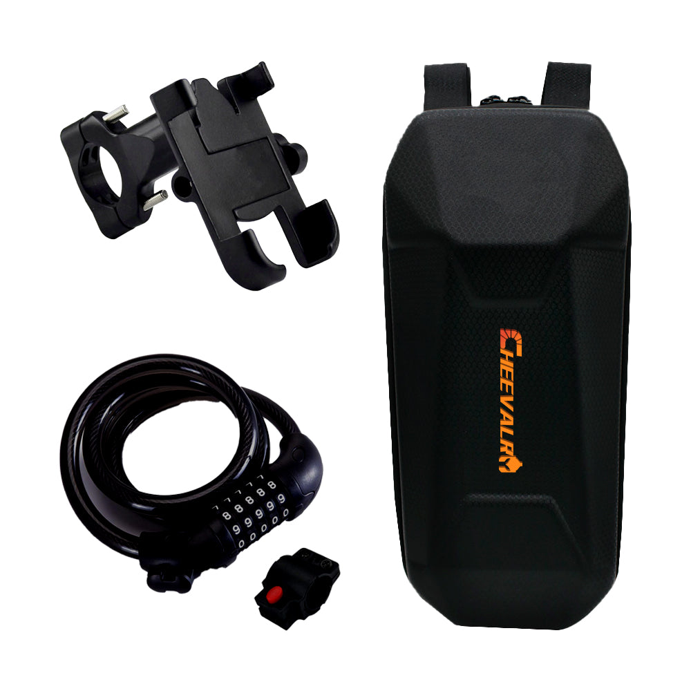 SCOOTER BAG ELECTRIC HANDLEBAR + CLASP + PHONE HOLDER Packaging status original