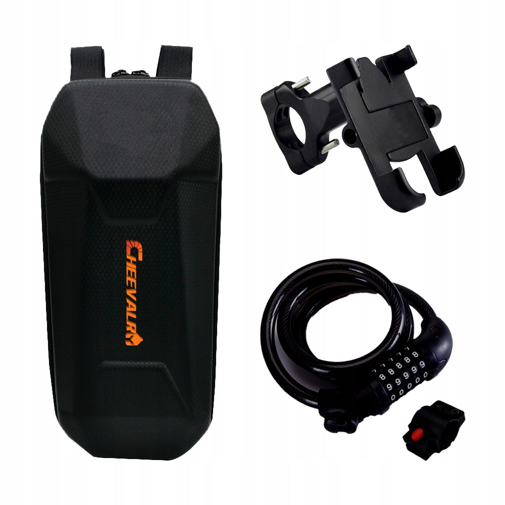SCOOTER BAG ELECTRIC HANDLEBAR + CLASP + PHONE HOLDER