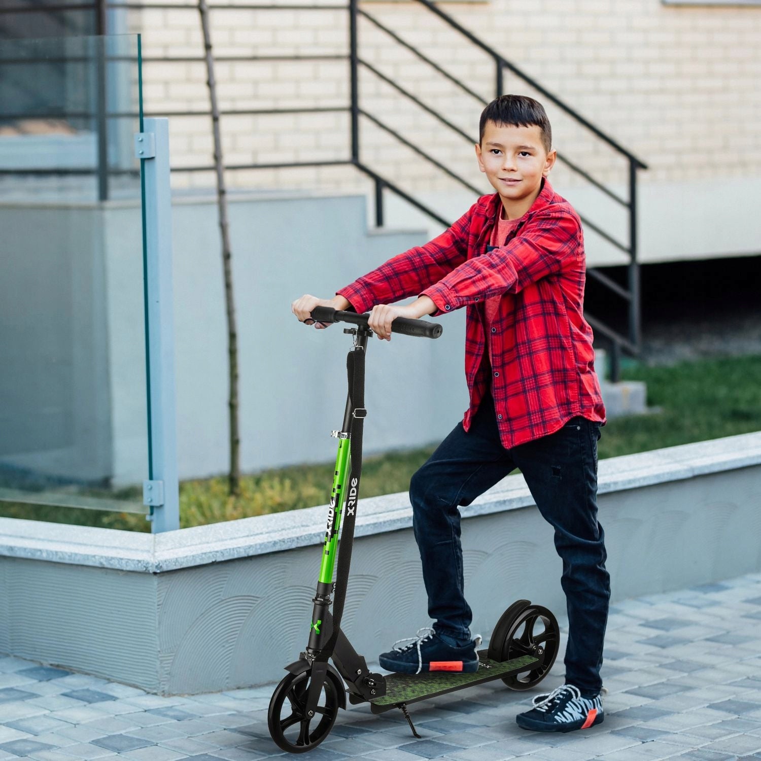 SCOOTER FOR CHILDREN URBAN FOLDING ALUMINUM IN THE STYLE OF MINECRAFT XRIDE Packaging status original