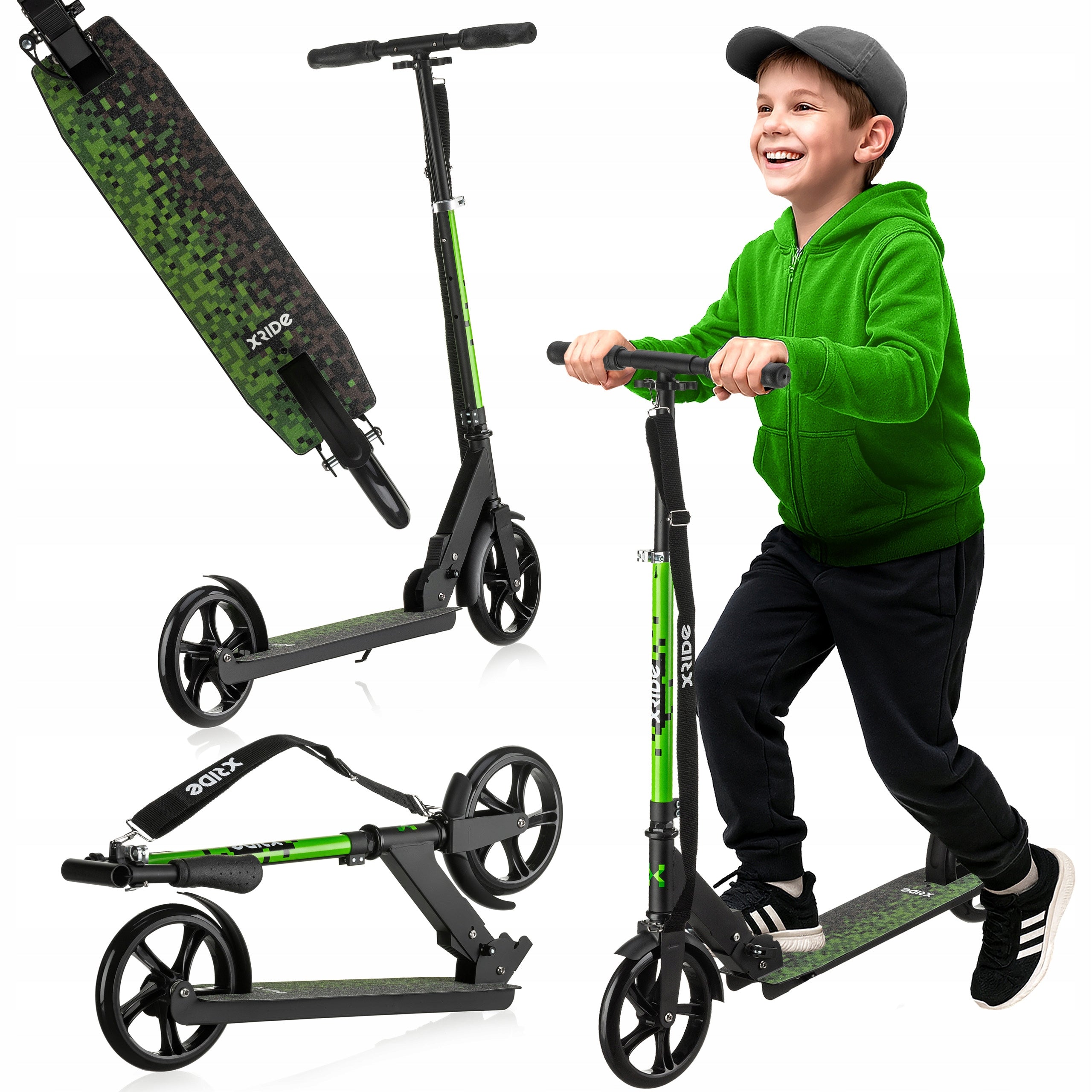 SCOOTER FOR CHILDREN URBAN FOLDING ALUMINUM IN THE STYLE OF MINECRAFT XRIDE