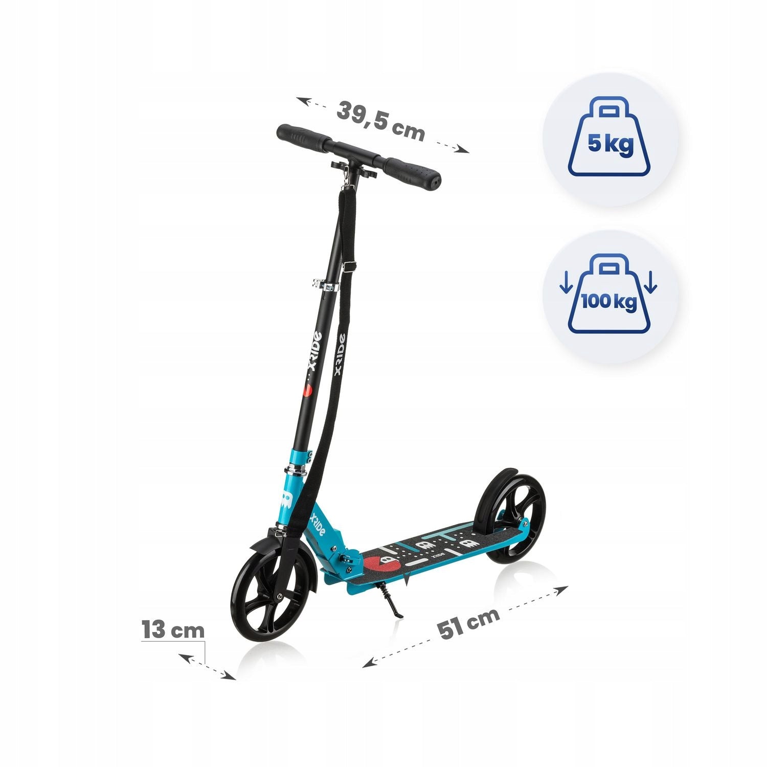 SCOOTER FOR CHILDREN URBAN FOLDING ALUMINUM LARGE WHEELS ST1600 XRIDE Frame aluminum