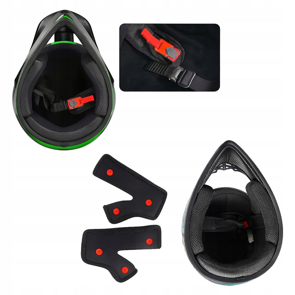 SCOOTER HELMET ELECTRIC CROSS ENDURO QUAD BMX HELMET GOGGLES GLOVES S Manufacturer's catalog number 748421124881