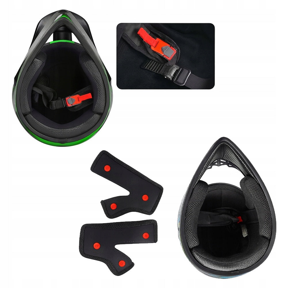 SCOOTER HELMET ELECTRIC CROSS ENDURO QUAD BMX HELMET GOGGLES GLOVESL Manufacturer no brand