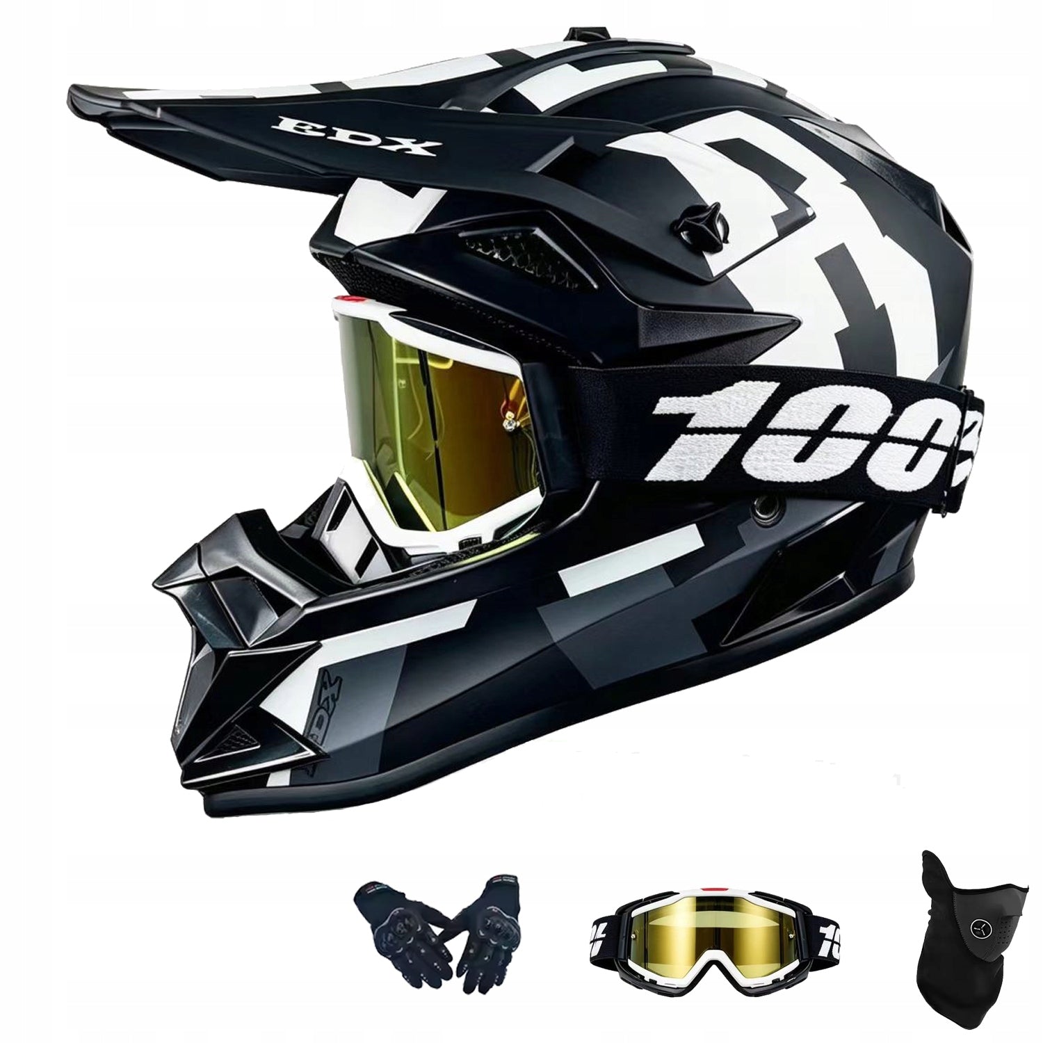 SCOOTER HELMET ELECTRIC CROSS ENDURO QUAD BMX HELMET GOGGLES GLOVESL