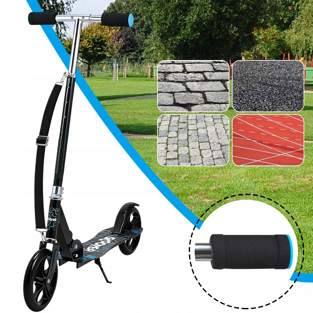 SCOOTER LARGE FOLDING URBAN DESIGN ADJUSTABLE HEIGHT 80KG Brand no brand