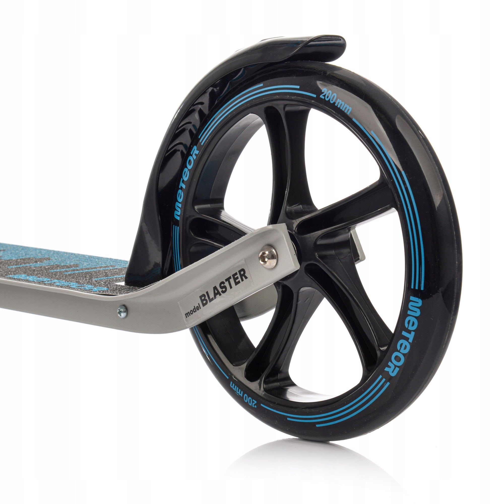SCOOTER METEOR BLASTER 3-step adjustment folding foot up to 100 kg Color blue gray