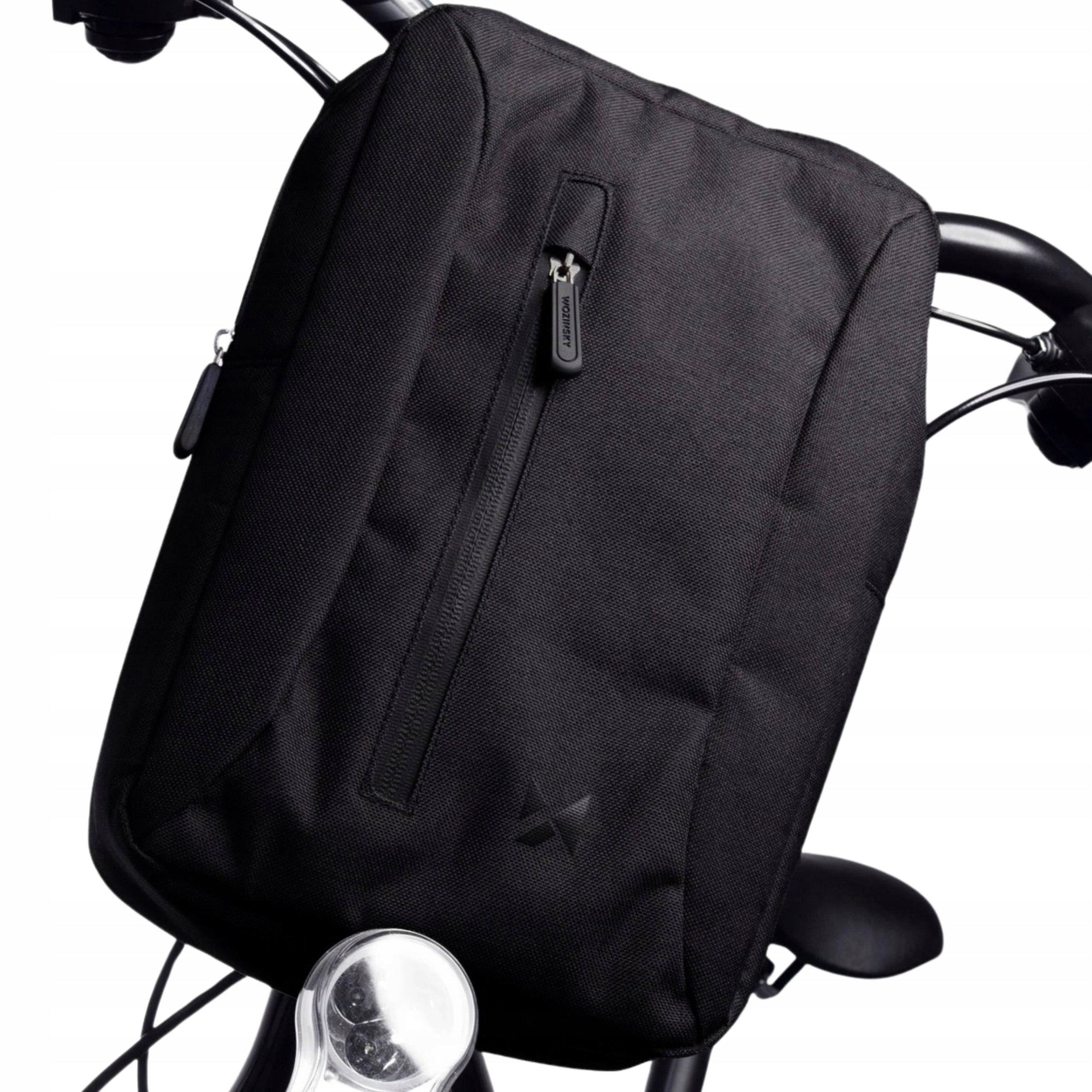 SCOOTER POUCH FOR HANDLEBAR BIKE BAG BACKPACK FOR ONE SHOULDER Color gray