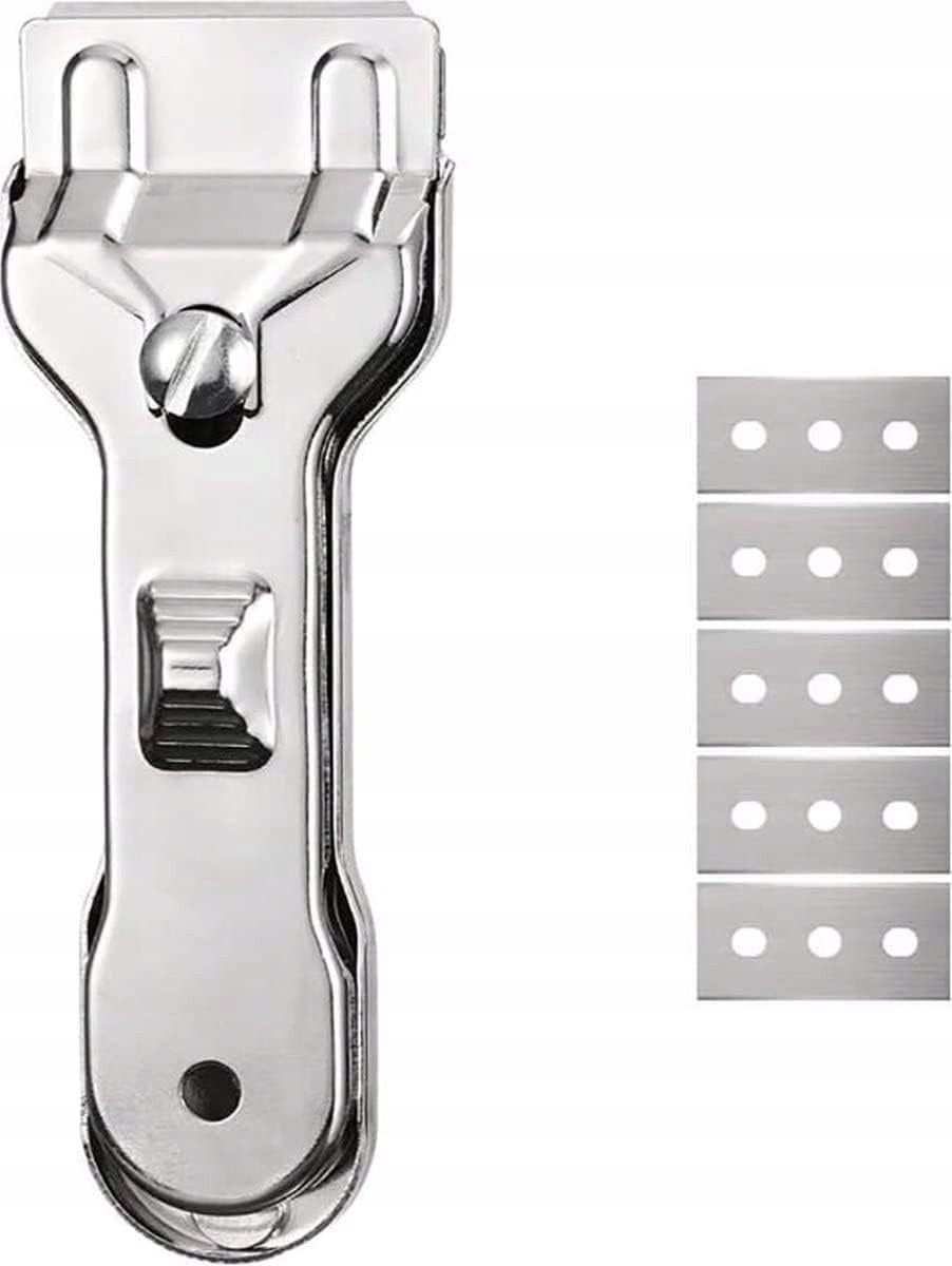 SCRAPER FOR INDUCTION HOB SCRAPER FOR CERAMIC GLASS + 6 BLADES