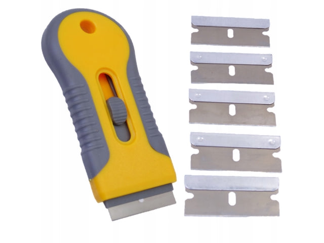 SCRAPER FOR WINDOWS CERAMIC INDUCTION HOBS + 5 BLADES
