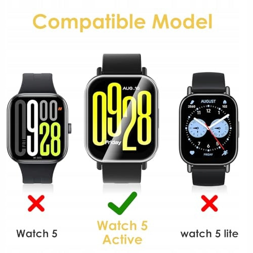 SCREEN 6 PIECES FOR XIAOMI REDMI WATCH 5 ACTIVE FLEXIBLE TPU FILM Kind not specified