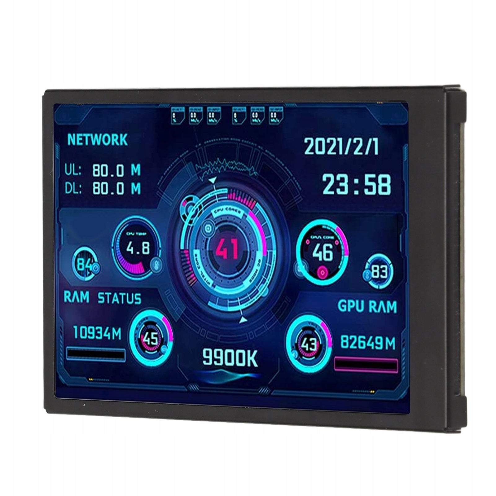 SCREEN ADDITIONAL DISPLAY 3.5'' IPS USB MONITOR LCD CPU GPU EAN (GTIN) 6932657738484