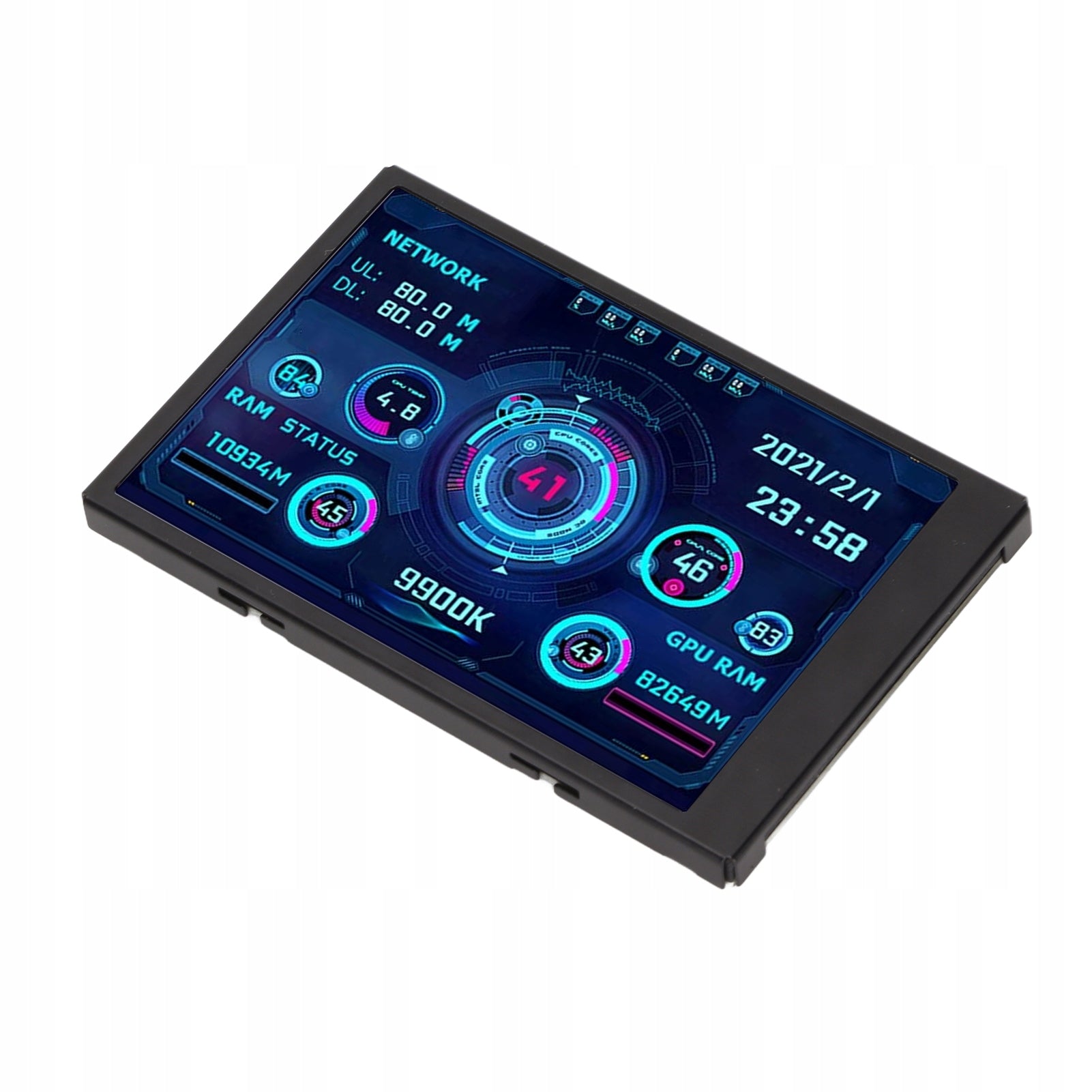 SCREEN ADDITIONAL DISPLAY 3.5'' IPS USB MONITOR LCD CPU GPU Packaging status original
