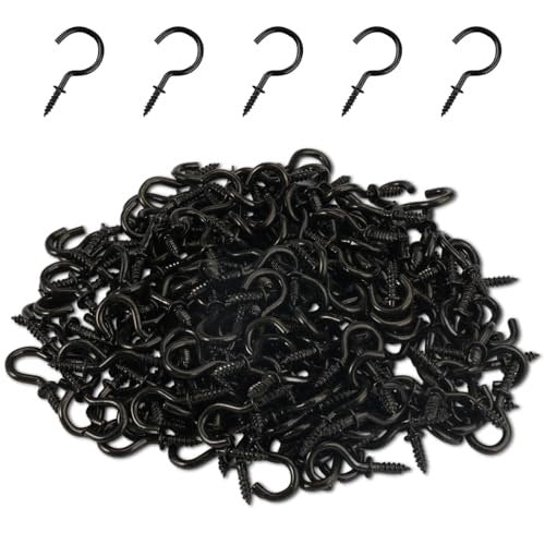 SCREW HOOKS 200PCS METAL BLACK FOR WOOD WALL JEWELRY Brand no brand