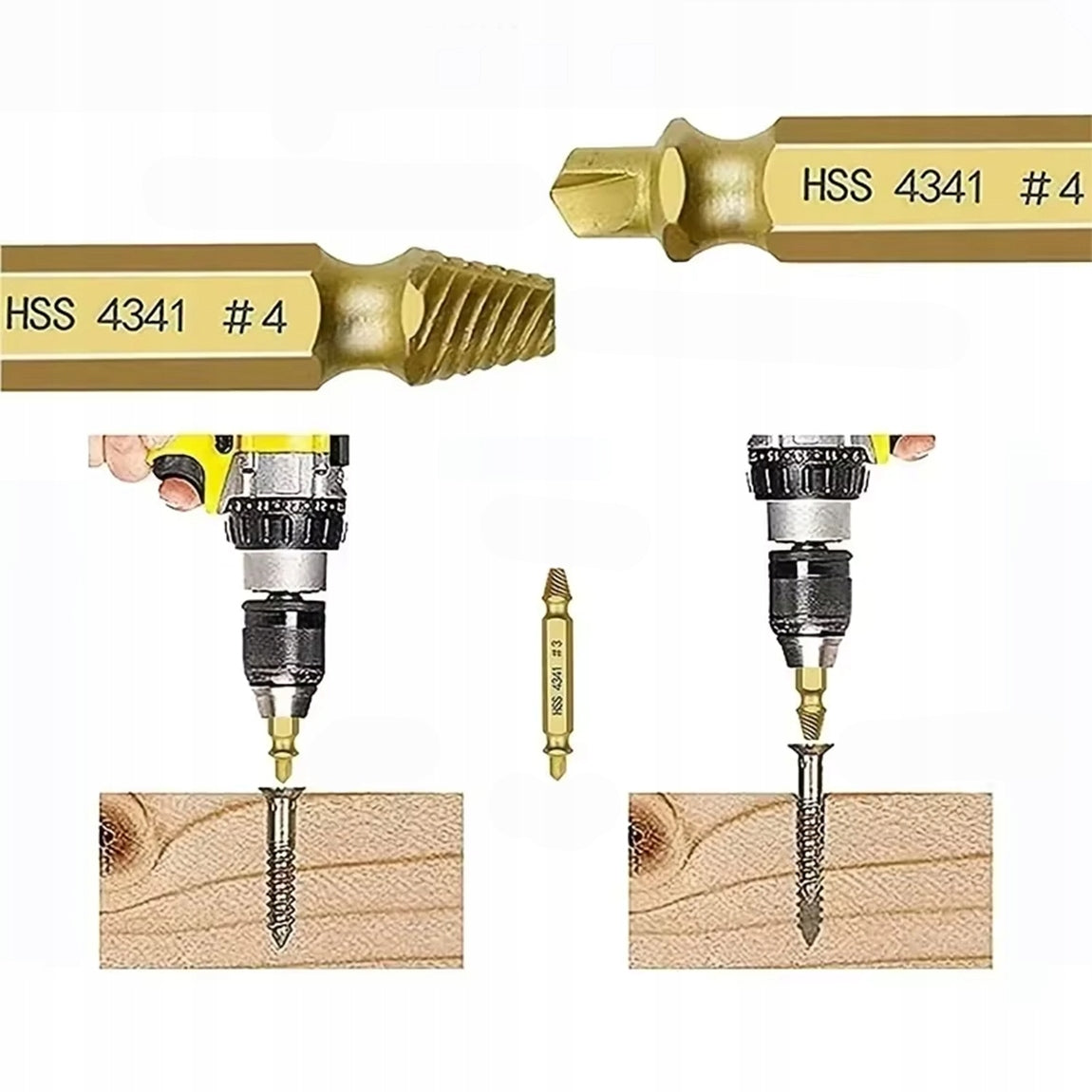 SCREWDRIVER ADAPTERS FOR BROKEN SCREWS SCREW PINS 6pcs + CASE EAN (GTIN) 5907836503956