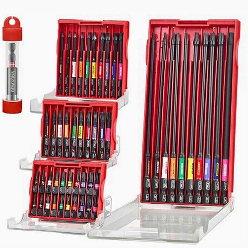 SCREWDRIVER BITS TORX T7 T40 IMPACT SET 51 PARTS STEEL