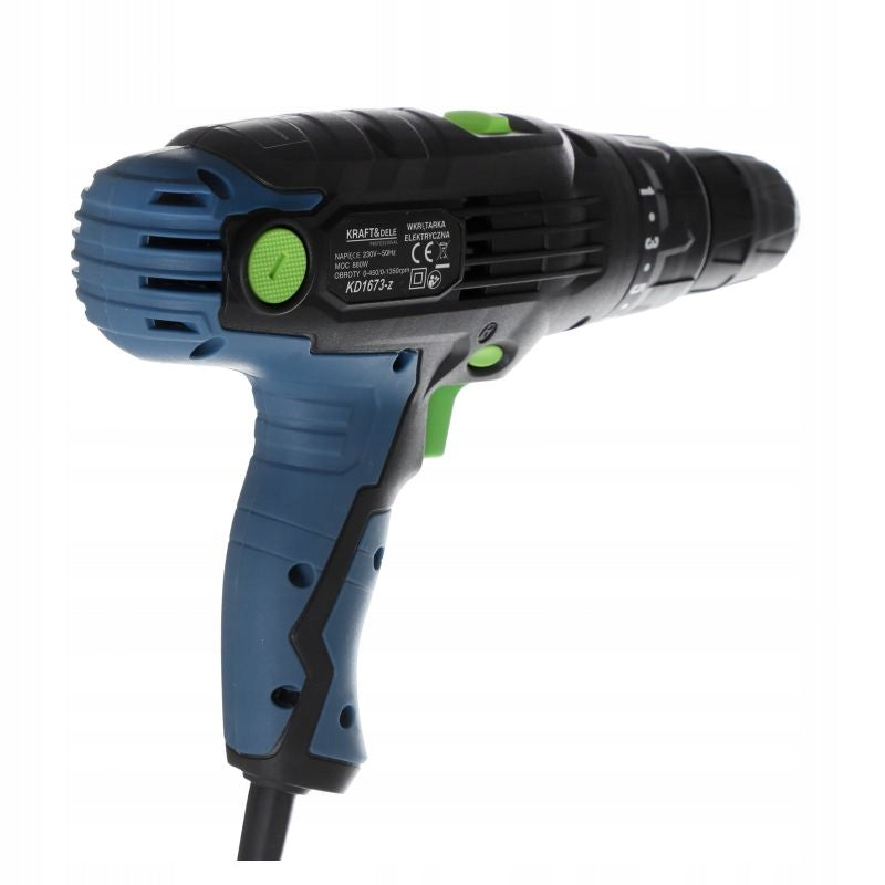 SCREWDRIVER ELECTRIC POWER DRILL 880W 2 GEARS 230V LED KD1673-Z Series PROFESSIONAL