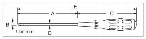 SCREWDRIVER FLAT 6mm 89414A PROSKIT Brand Proskit