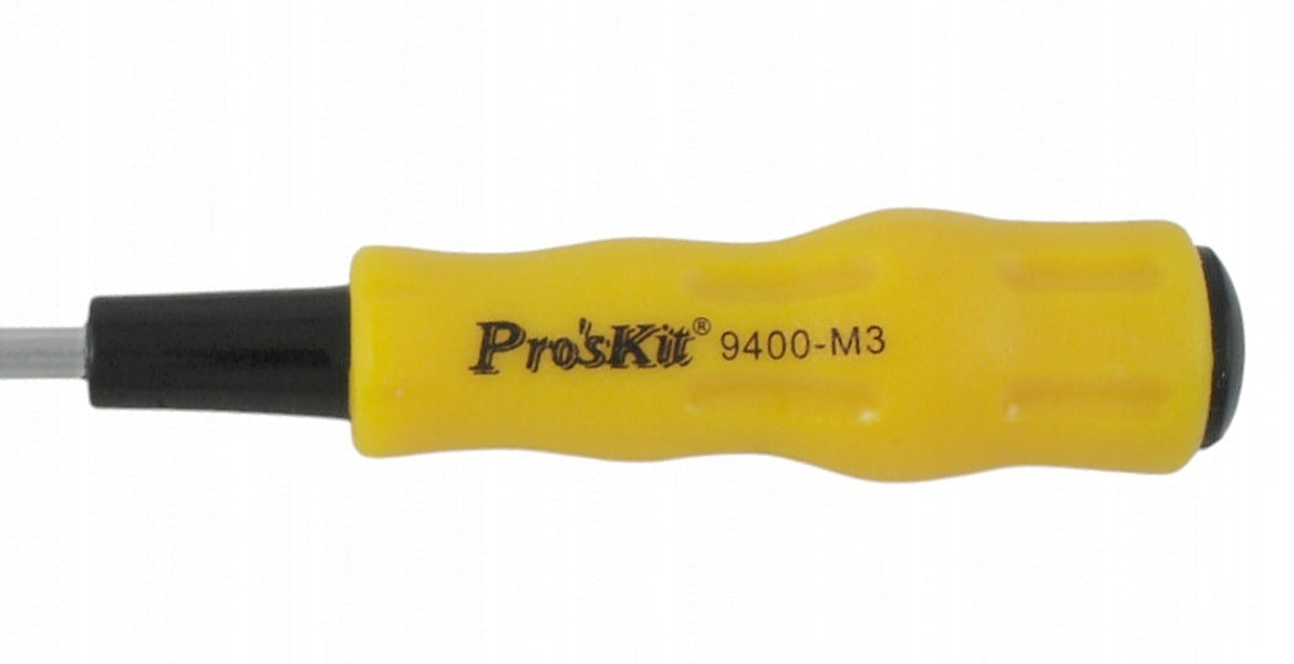 SCREWDRIVER FOR SOCKET SCREWS 3,0 mm / 70,00 mm 19400-M3 Proskit Number of items in the set 1
