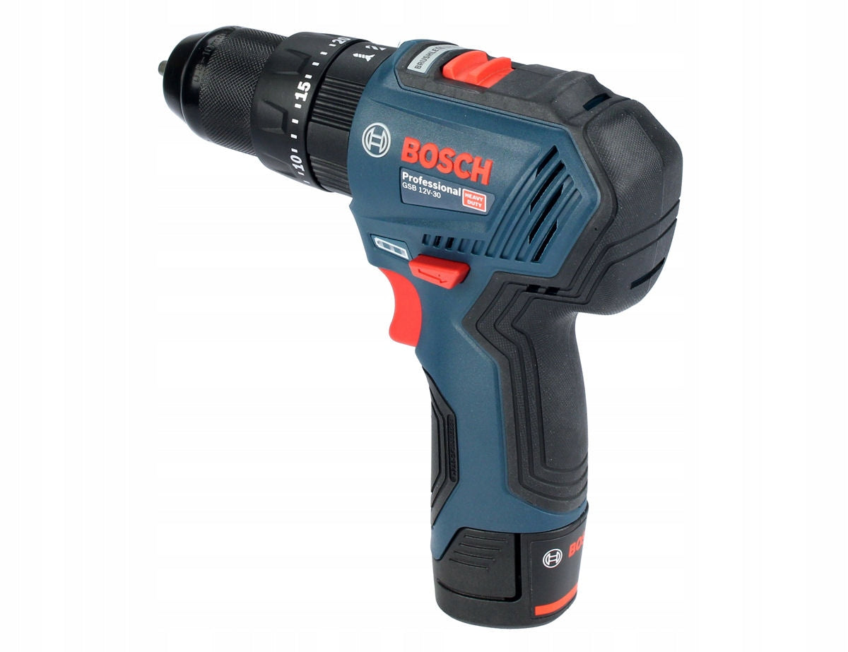 SCREWDRIVER GSB 12V-30 BOSCH 2x2,0Ah BRUSHLESS Series Professional