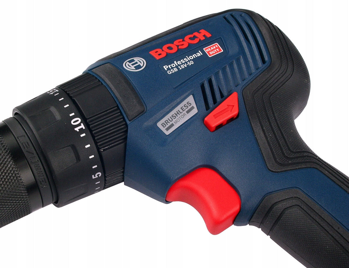 SCREWDRIVER GSB 18V-50 BOSCH 2x2,0Ah BRUSHLESS Battery capacity 2 Ah