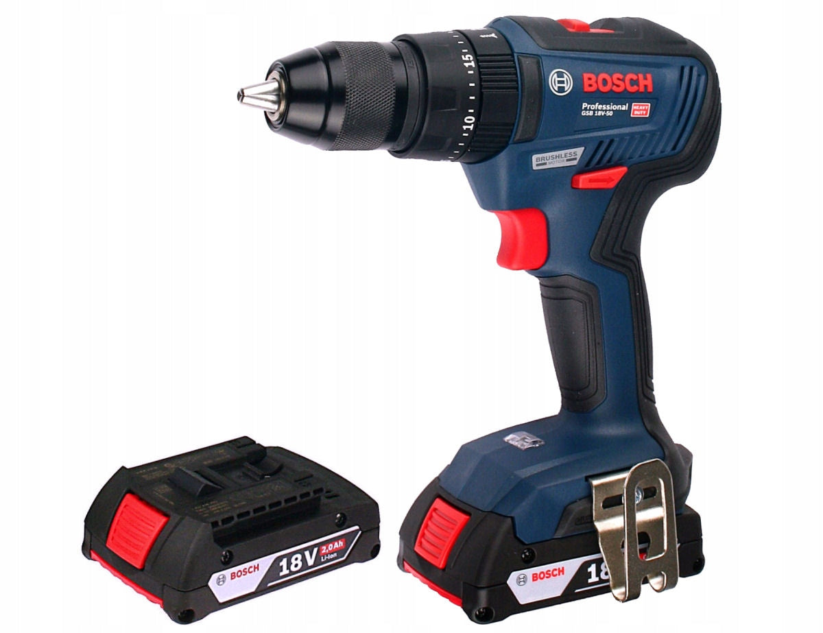 SCREWDRIVER GSB 18V-50 BOSCH 2x2,0Ah BRUSHLESS EAN (GTIN) 4059952505183