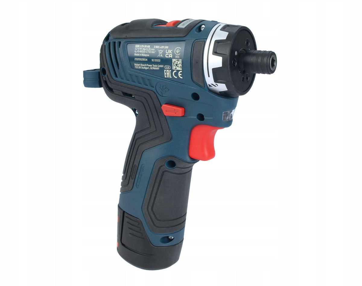 SCREWDRIVER GSR 12V-35 HX BOSCH 2x2,0Ah L-BOXX Power supply rechargeable battery