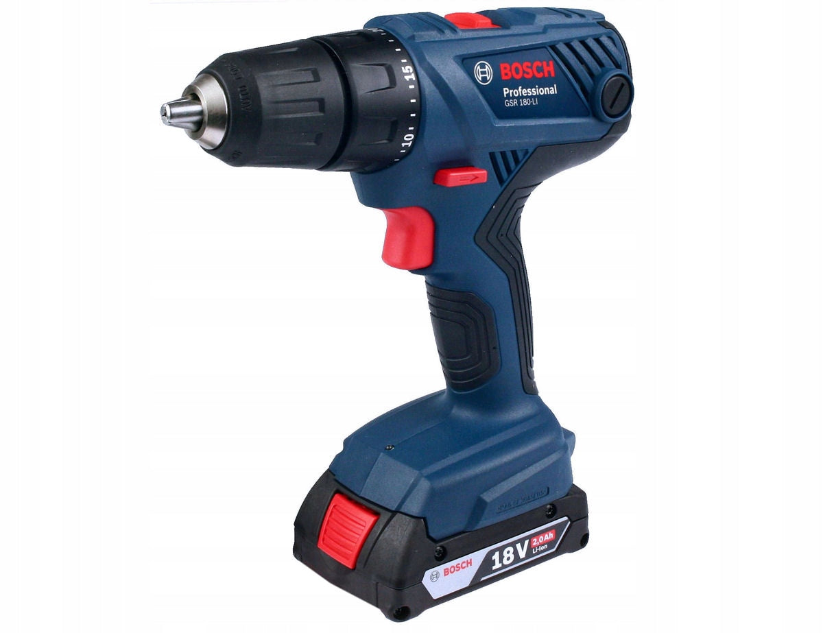 SCREWDRIVER GSR 180-LI BOSCH 1x2,0Ah + CASE Manufacturer code 06019F8109