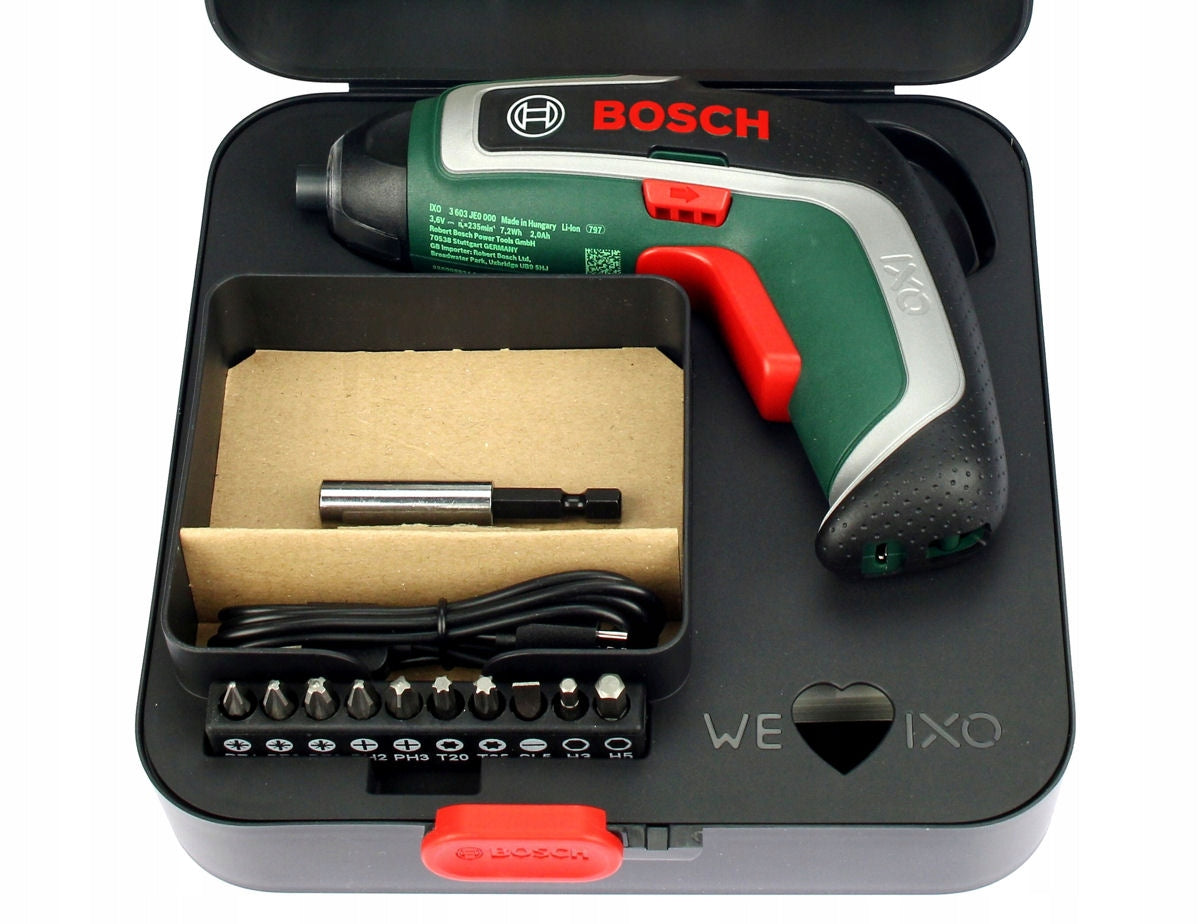 SCREWDRIVER IXO 7 BOSCH + 10 BITS Battery capacity 2 Ah