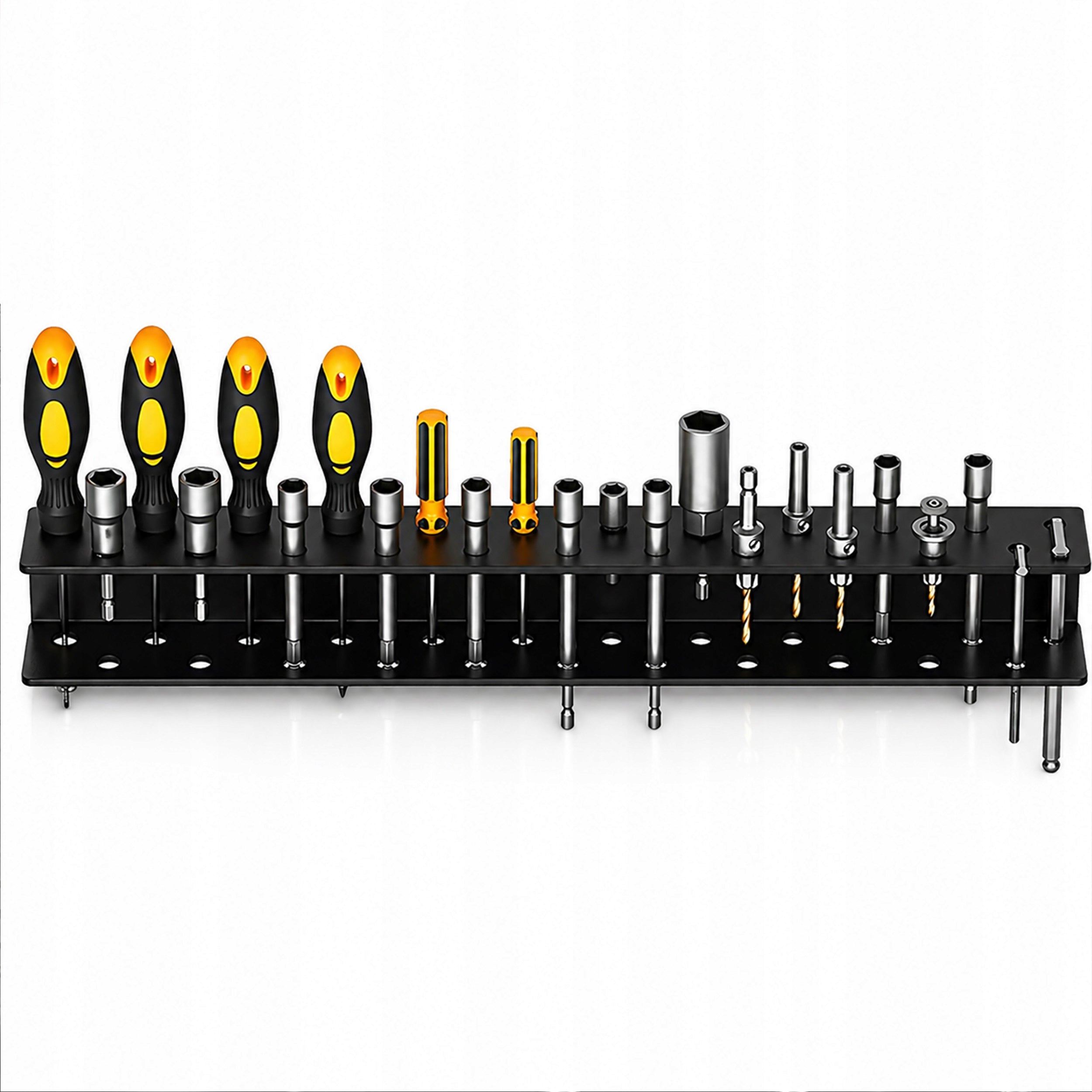 SCREWDRIVER WALL HANGER SCREWDRIVERS WORKSHOP STRIP HOLDER 50cm Manufacturer code hak warsztatowy na narzędzia listwa ścienna