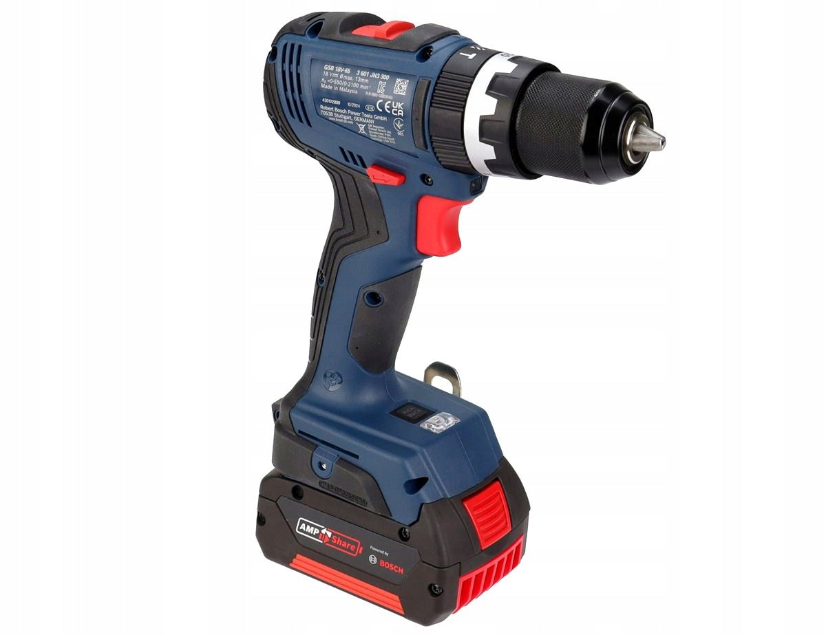 SCREWDRIVER WITH IMPACT 65Nm GSB 18V-65 BOSCH 1x5,0Ah L-BOXX BRUSHLESS Battery capacity 5 Ah