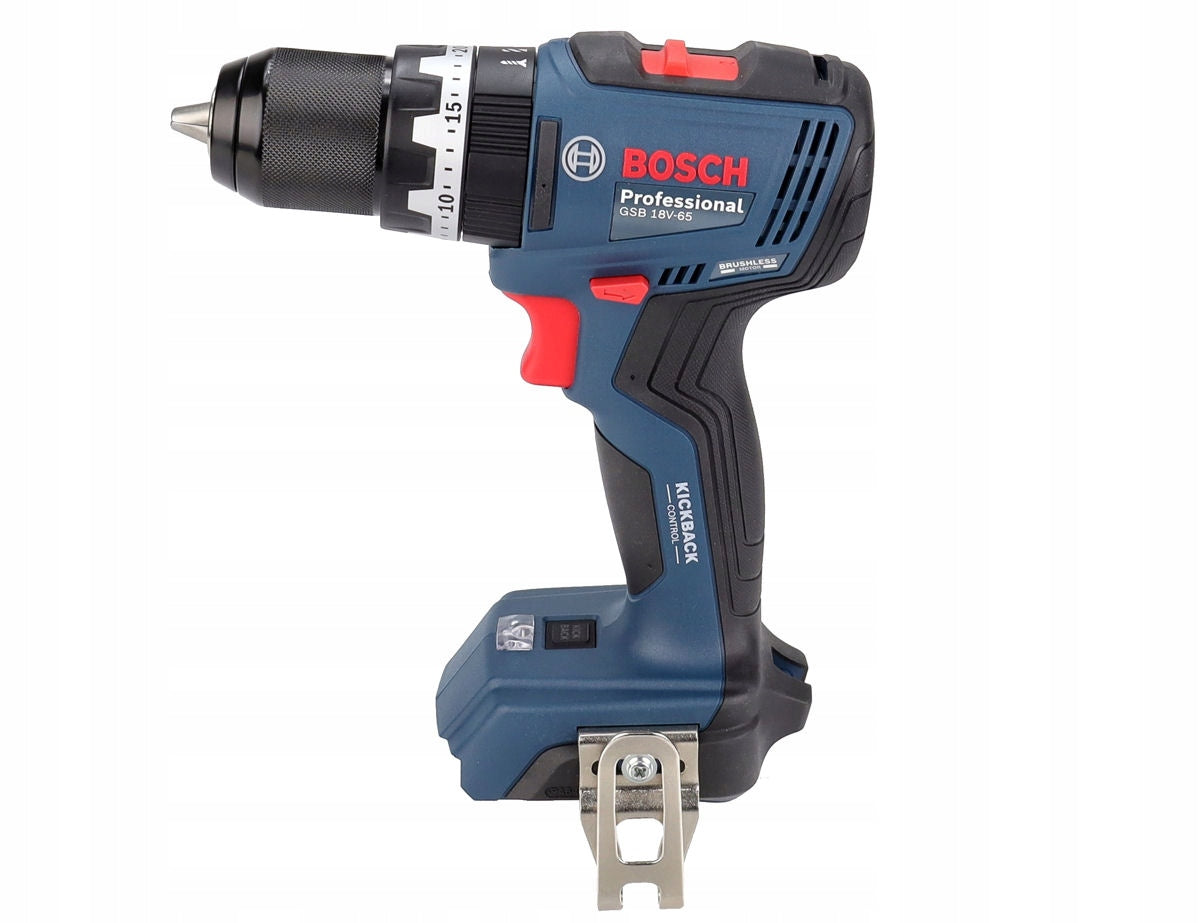 SCREWDRIVER WITH IMPACT 65Nm GSB 18V-65 BOSCH BRUSHLESS BODY + SUITCASE Manufacturer code 06019N3100