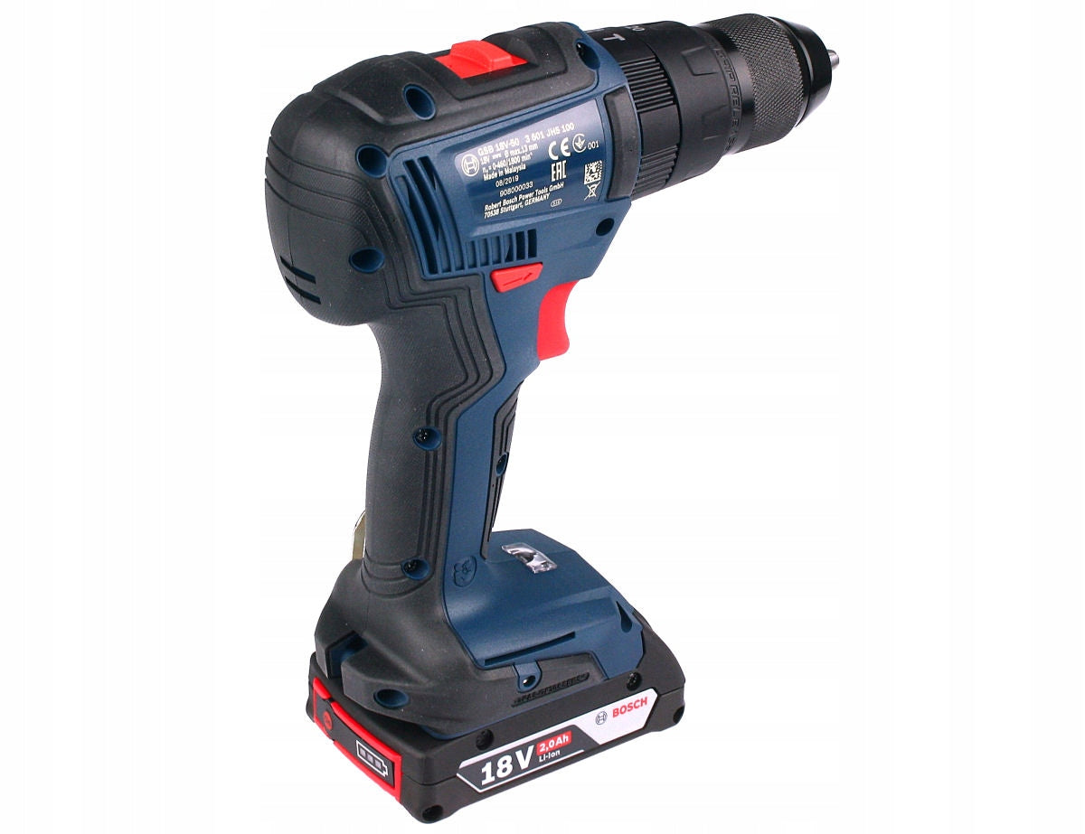 SCREWDRIVER WITH IMPACT GSB 18V-50 BOSCH 3x2,0Ah BRUSHLESS Voltage (V) 18 V