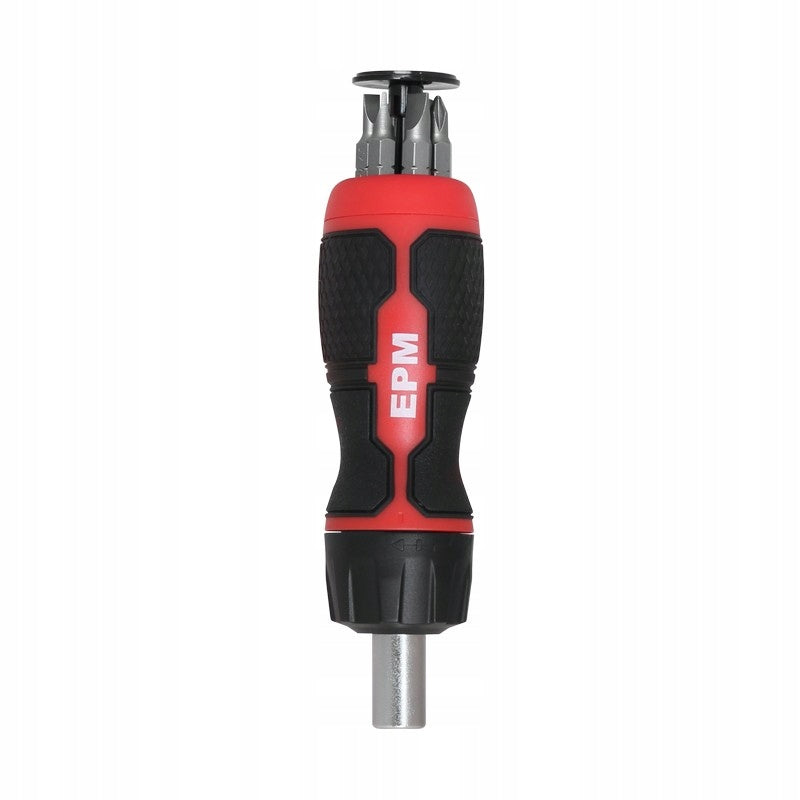 SCREWDRIVER WITH MAGAZINE BITS RED LINE 6 PCS. E-400-0386 EPM