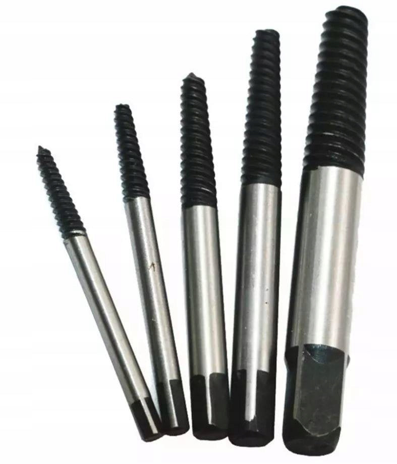 SCREWDRIVERS FOR BROKEN NUT BOLTS 5 PIECES Manufacturer code wykrętaki do zerwanych śub