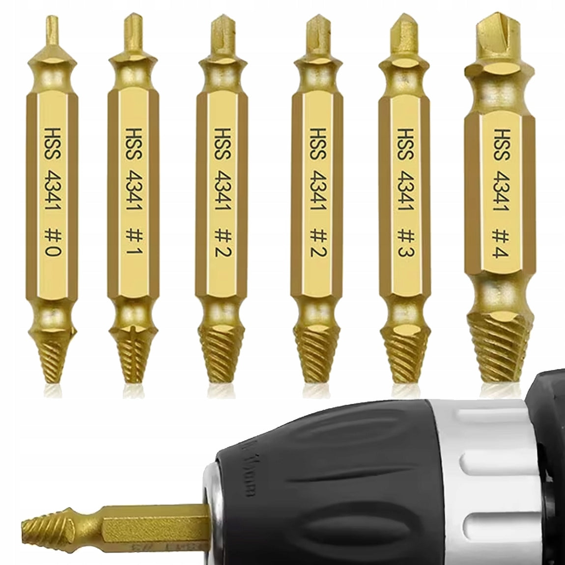 SCREWDRIVERS FOR BROKEN SCREWS SCREW PINS 6PCS SET + CASE Manufacturer code 0055780
