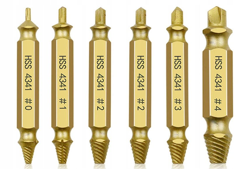 SCREWDRIVERS FOR BROKEN SCREWS SKEWER 6 PCS