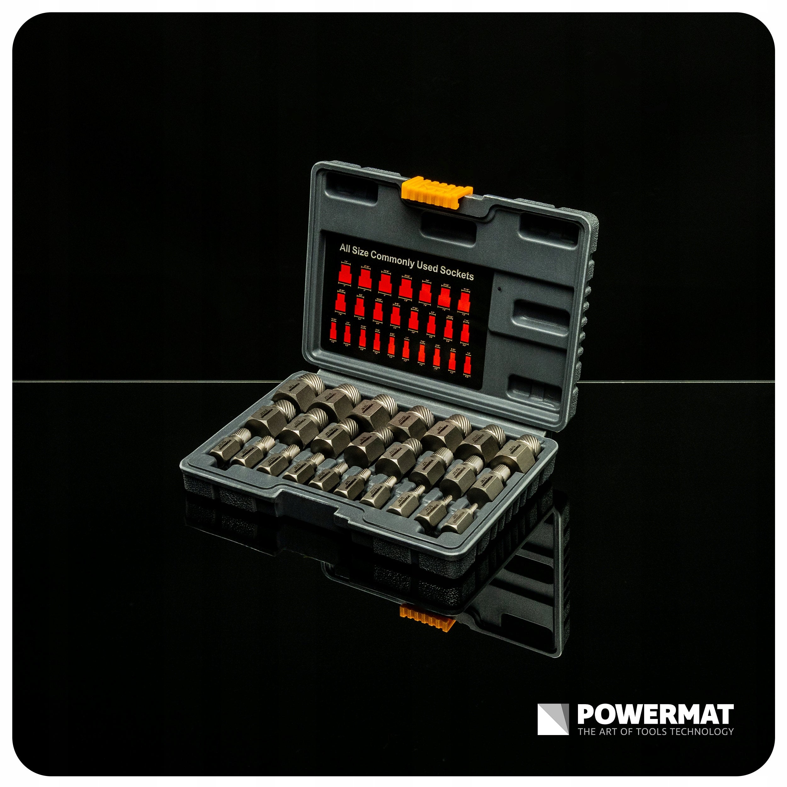 SCREWDRIVERS FOR INTERNAL SCREWS 25 ELEMENTS HEX STEEL 42GRMO SET SUITCASE Product weight with unit packaging 1.85 kg