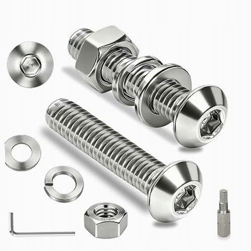 SCREWS M2 X 8 MM SET OF 80 PIECES STAINLESS STEEL FOR MOUNTING STEEL