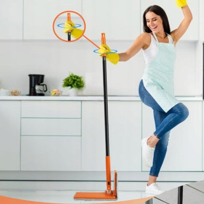 SCRUBBING FLAT MOP WITH 4 MICROFIBER PADS Manufacturer code 4037125910941