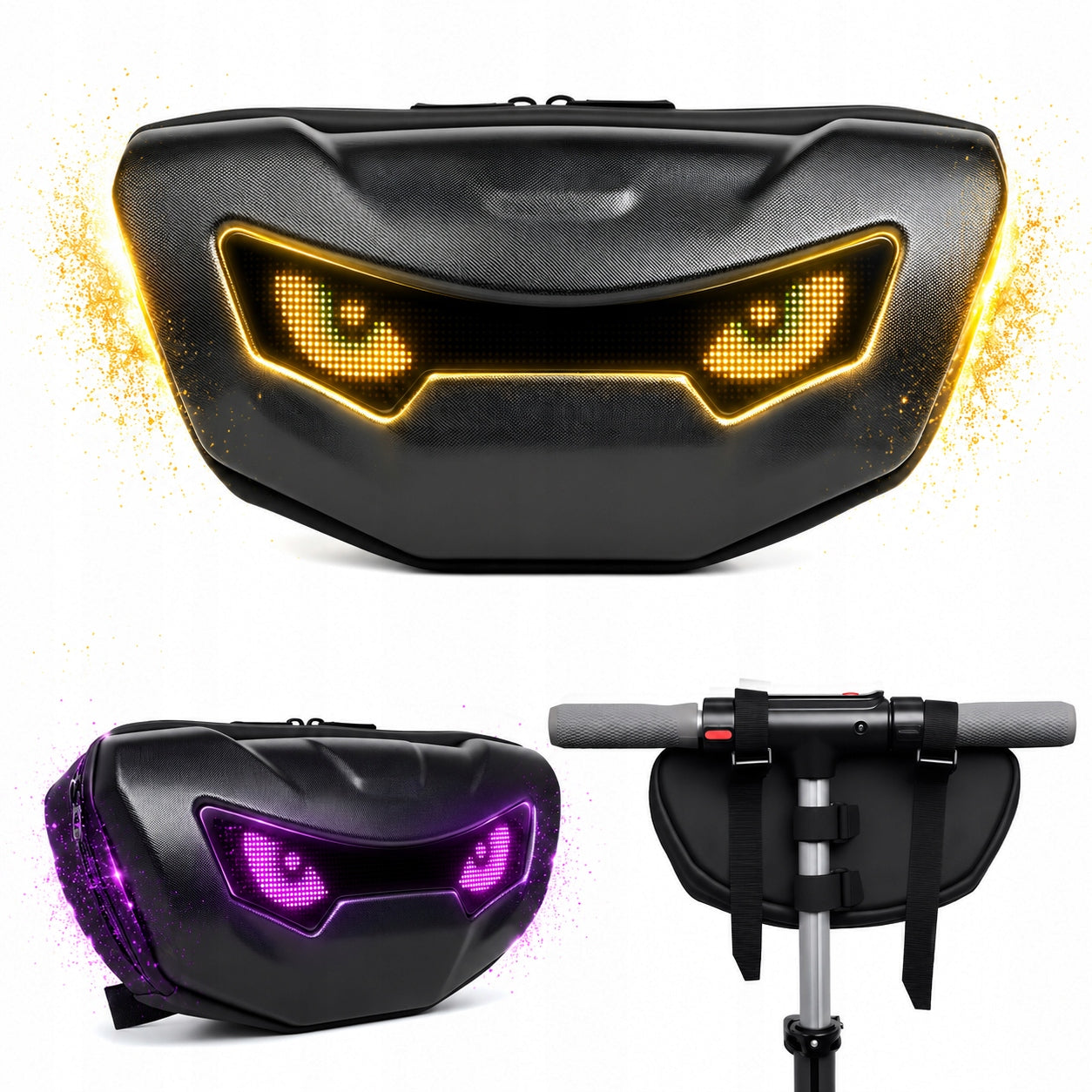 SCT-3 Evil Eye LED Futuristic Backpack Suitable for Scooters and Bikes PL