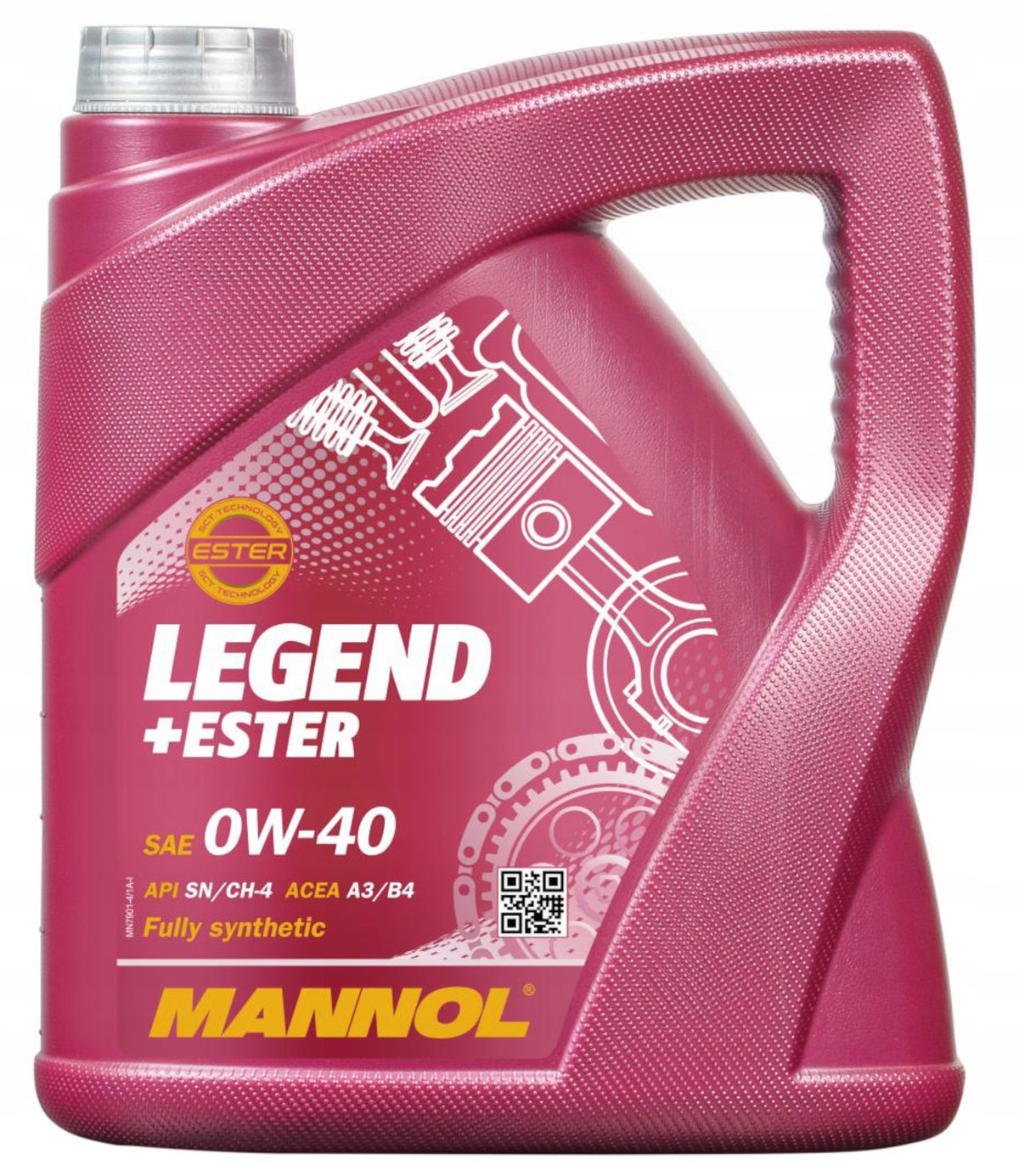 SCT - MANNOL MN7901-4 0w40 legend+ester Packaging volume 4 l