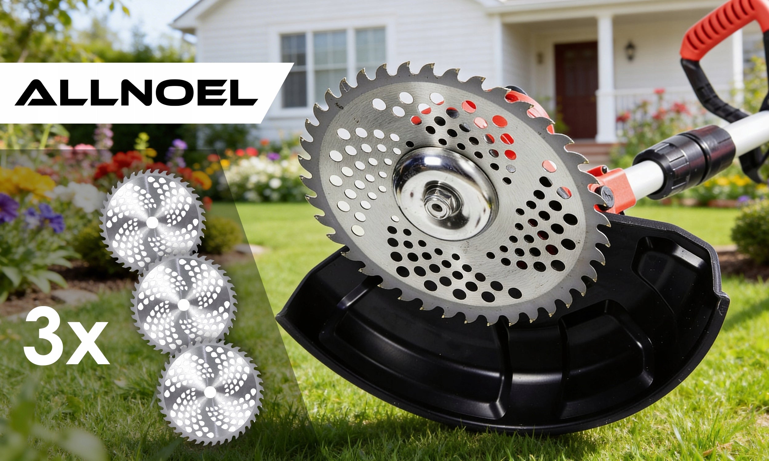 SCYTHE ACCUMULATION BRUSHLESS BRUSH CUTTER 2X AKU 6AH STRONG WHEELS Model LSM-GO2KOŁA