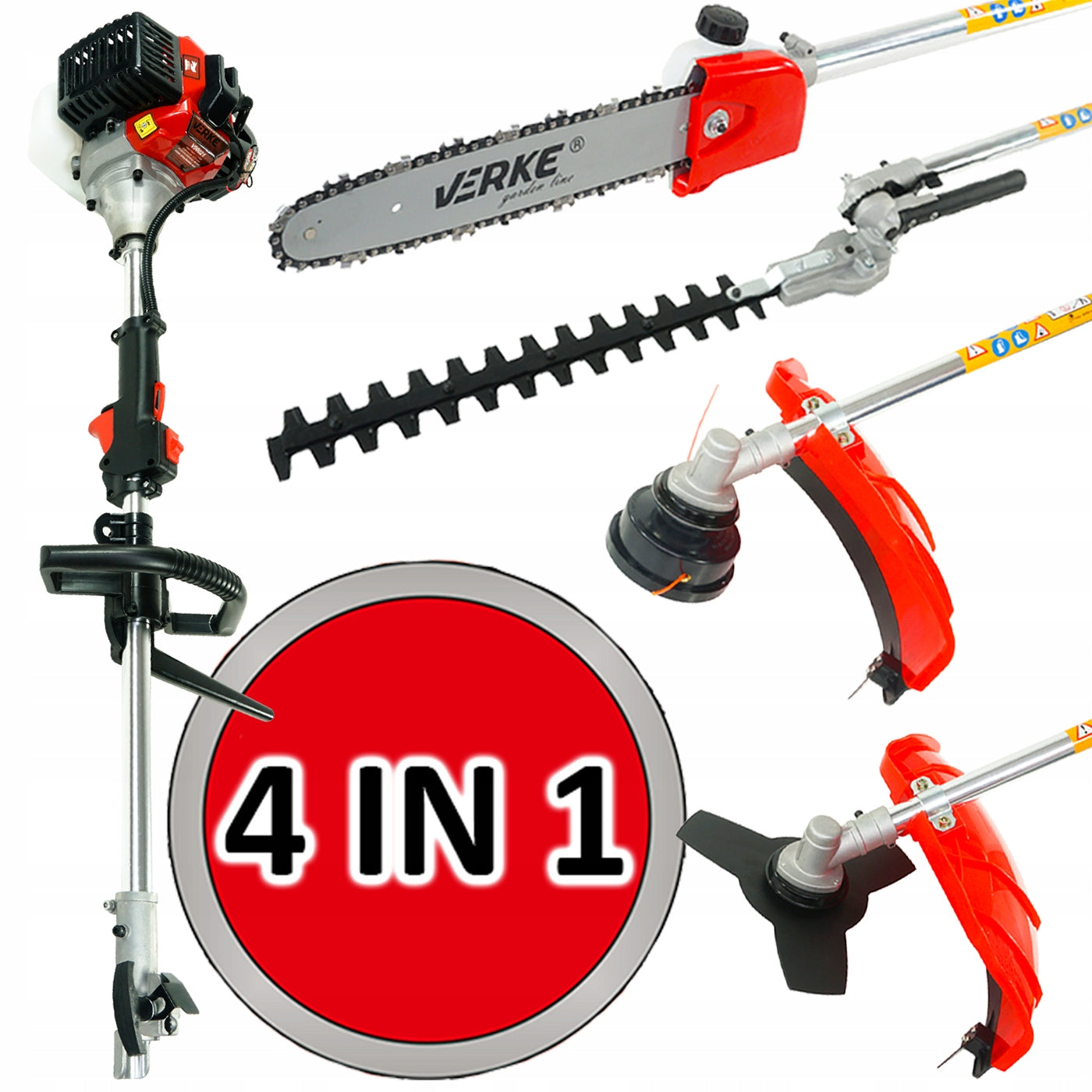 SCYTHE COMBUSTION HEDGE TRIMMER CHAINSAW MULTI SET Brand Verke