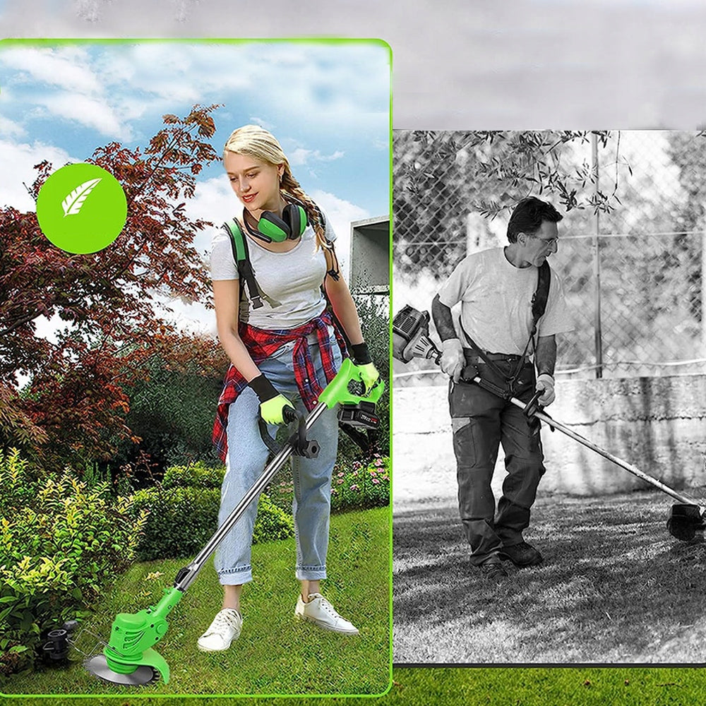 SCYTHE CORDLESS GARDEN TRIMMER BRUSH CUTTER + 2xAKU 21V SET Brand RED TECHNIC