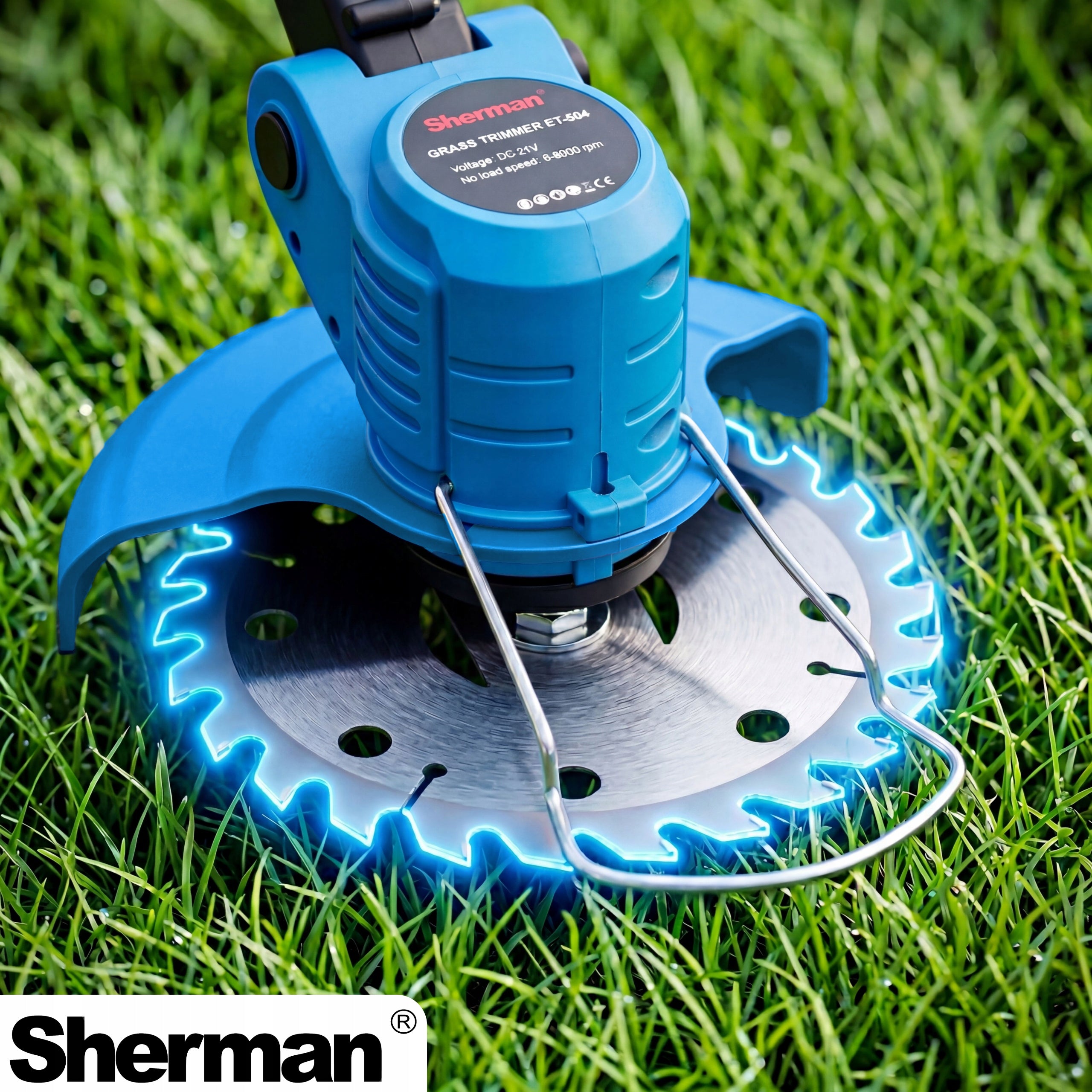 SCYTHE + CORDLESS MOWER 2in1 GRASS TRIMMER 2x AKU 21V MAXX SET Brand Sherman